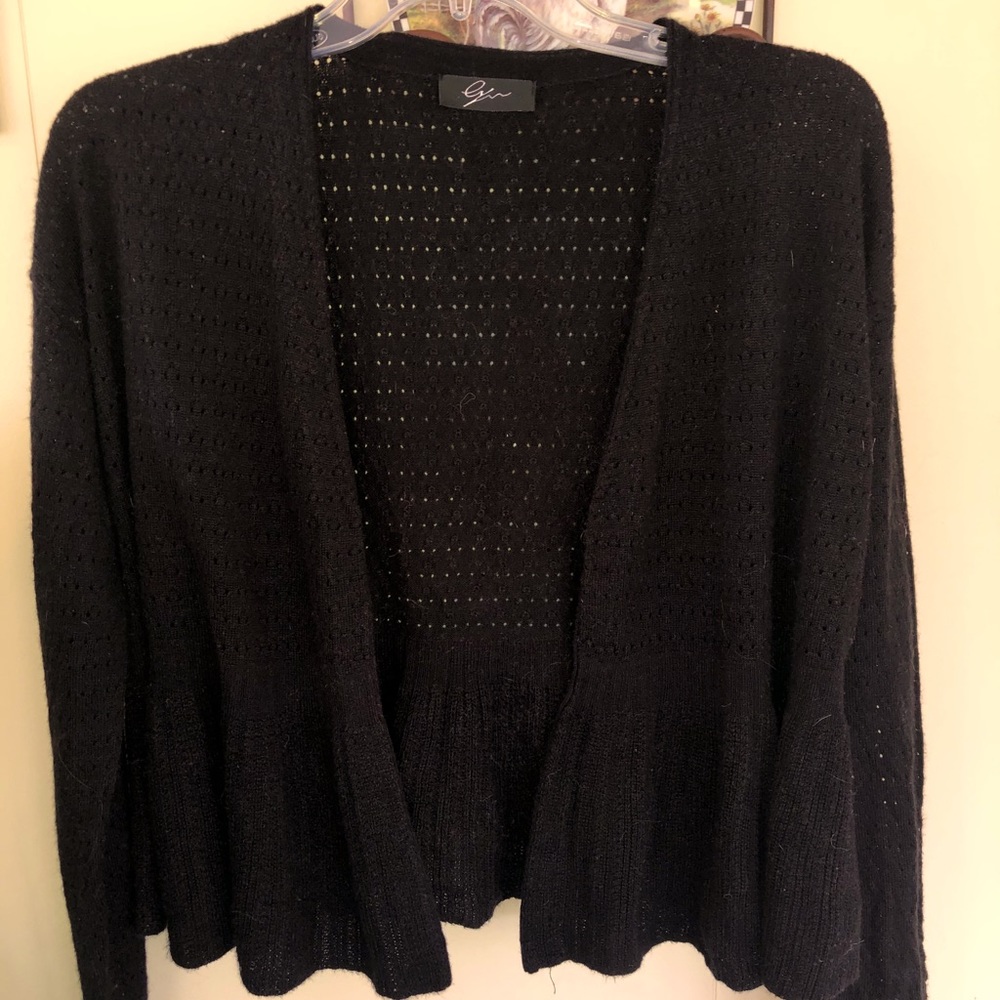 Black cardigan
